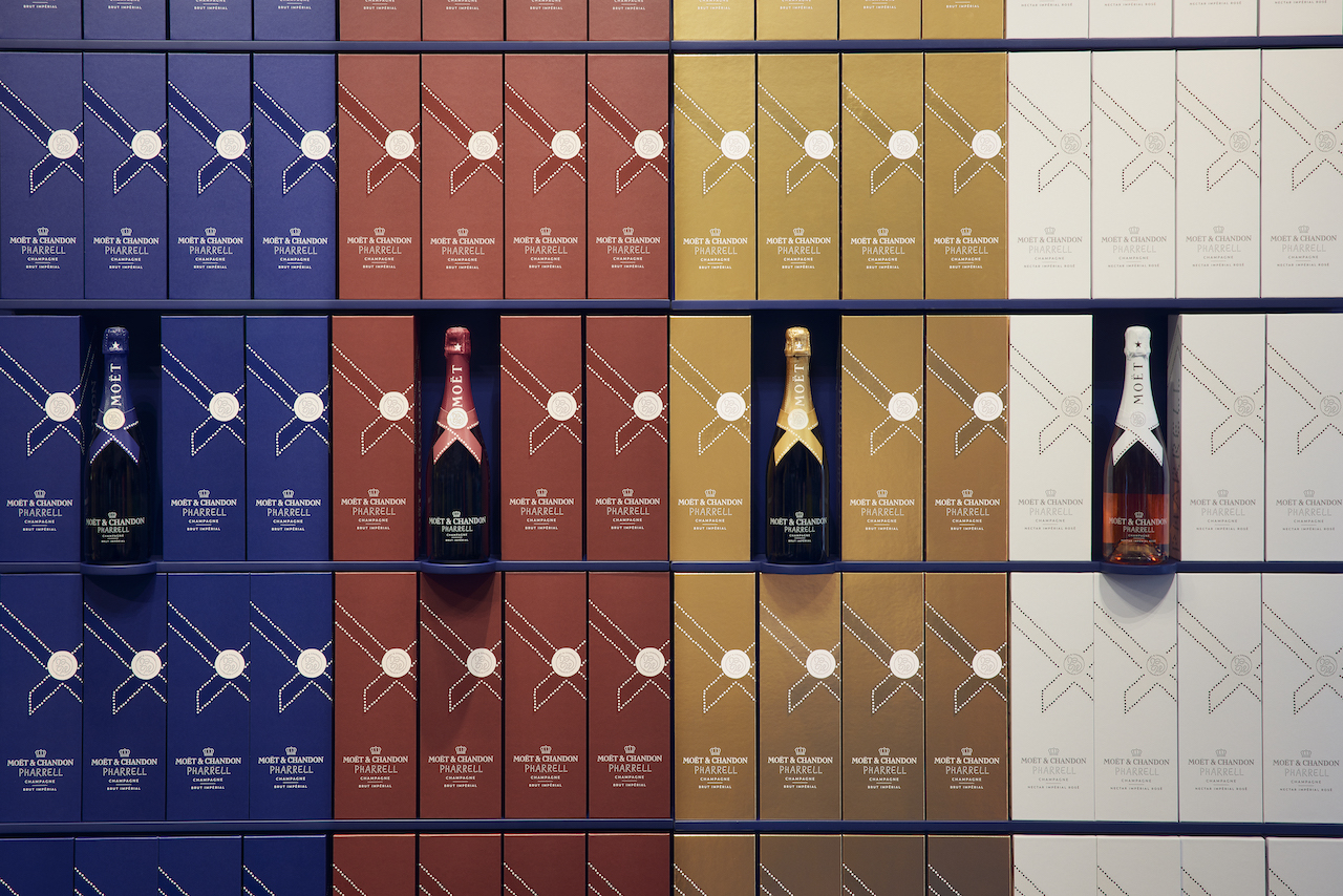 The Pharrell x Moët & Chandon Pop-Up Lands at Harrods